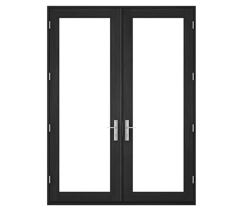 Pella Reserve Contemporary Wood Hinged Patio Door in North Platte